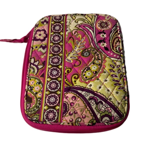 Vera Bradley Retired Very Berry Paisley Tablet Sleeve Size 9”x5” - Picture 1 of 10